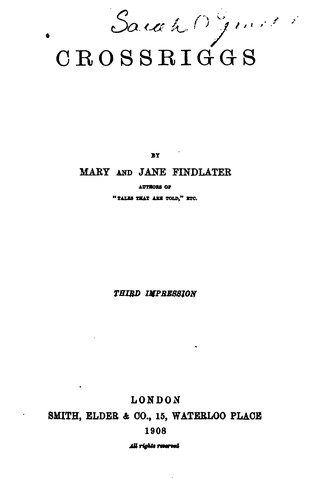 Cover for Crossriggs