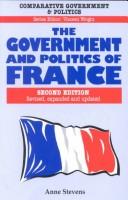 Cover for The government and politics of France