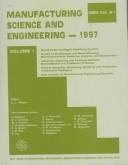 Cover for Manufacturing science and engineering, 1997