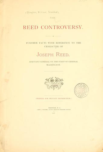 Cover for The Reed controversy.