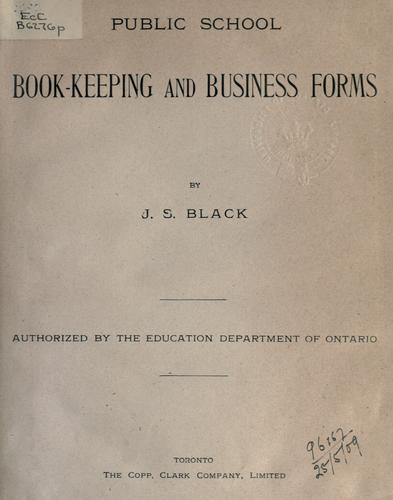 Cover for Public school book-keeping and business forms.
