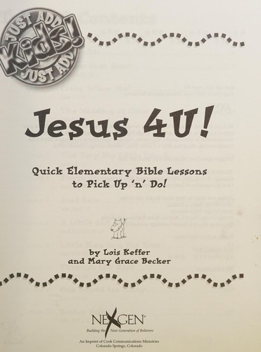 Cover for Jesus 4U!