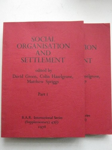 Cover for Social organisation and settlement
