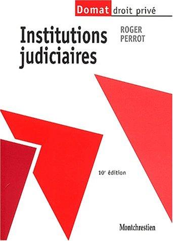 Cover for Institutions judiciaires, 10e édition