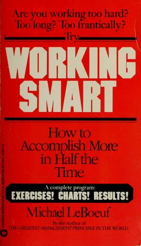 Cover for Working smart
