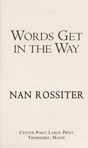 Cover for Words get in the way