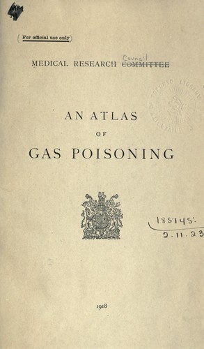 Cover for An atlas of gas poisoning