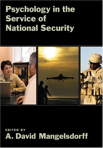 Cover for Psychology in the service of national security
