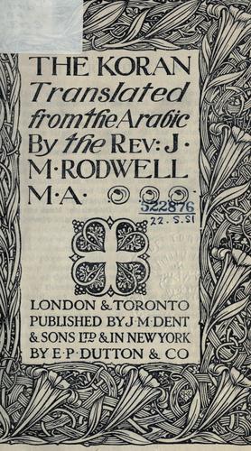 Cover for The Koran