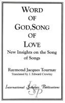 Cover for Word of God, song of God
