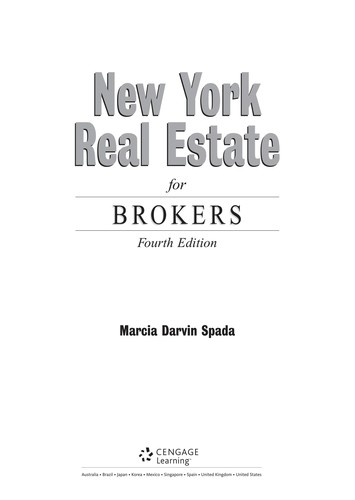 Cover for New York Real Estate for Brokers