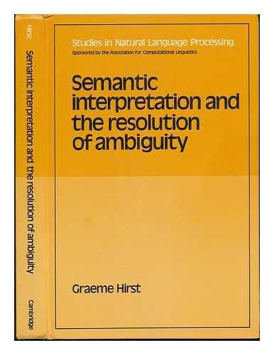 Cover for Semantic interpretation and the resolution of ambiguity
