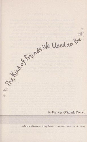 Cover for The kind of friends we used to be