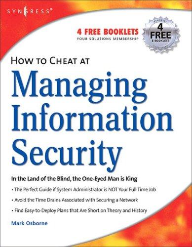 Cover for How to Cheat at Managing Information Security
