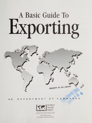 Cover for A basic guide to exporting