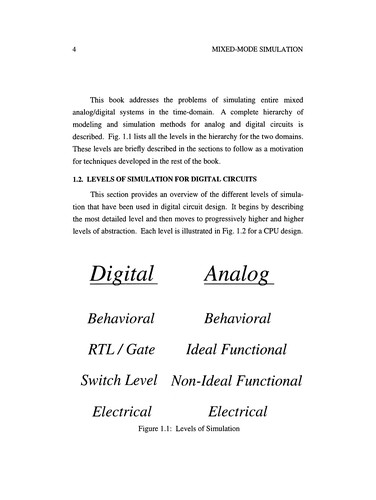 Cover for Mixed-Mode Simulation and Analog Multilevel Simulation