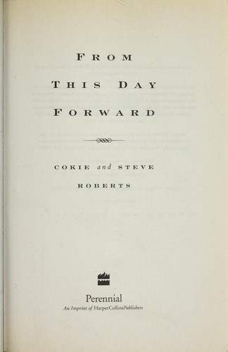 Cover for From this day forward