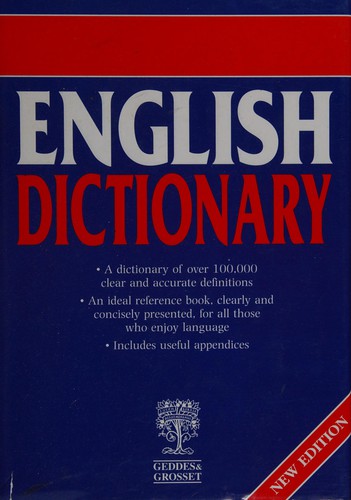 Cover for English dictionary