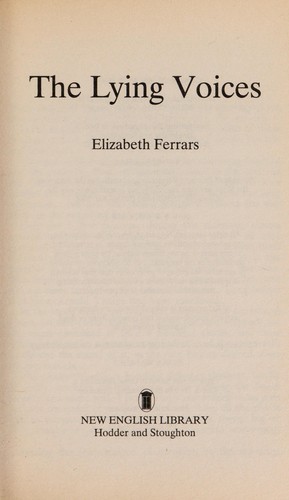 Cover for The lying voices