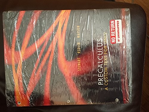 Cover for Precalculus - A Custom Text for UNLV