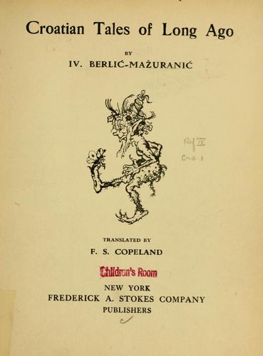 Cover for Croatian tales of long ago