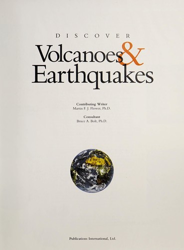 Cover for Discover volcanoes & earthquakes