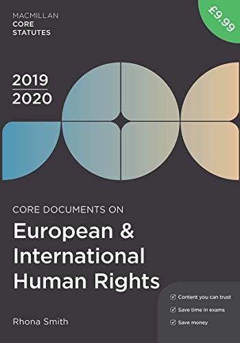 Cover for Core Documents on European and International Human Rights 2019-20