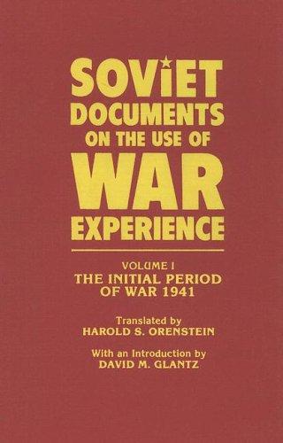 Cover for Soviet Documents on the Use of War Experience