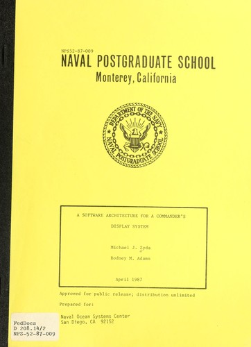 Cover for A software architecture for a commander's display system