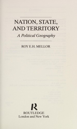 Cover for Nation, state, and territory