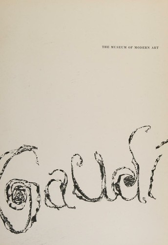Cover for The Museum of Modern Art, Gaudi