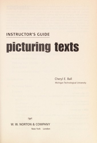 Cover for Picturing Texts