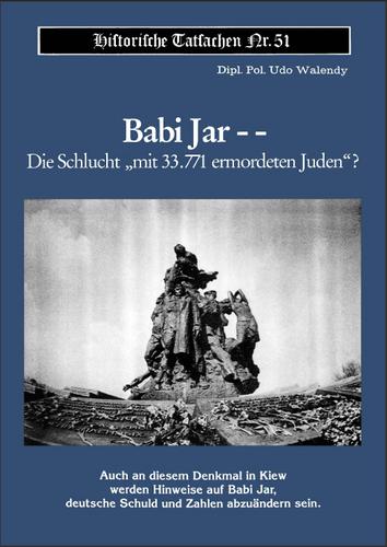 Cover for Babi Jar - Die Schlucht «mit 33.771 ermordeten Juden»?