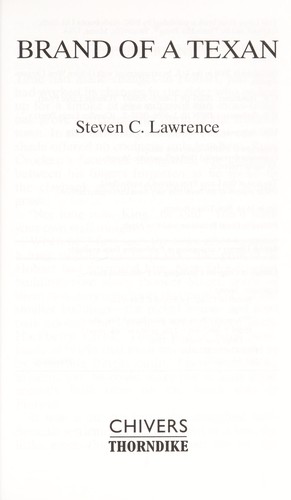 Cover for Brand of Texan