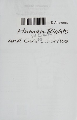 Cover for Human rights and civil liberties, 2012 and 2013