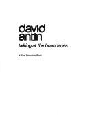 Cover for Talking at the boundaries
