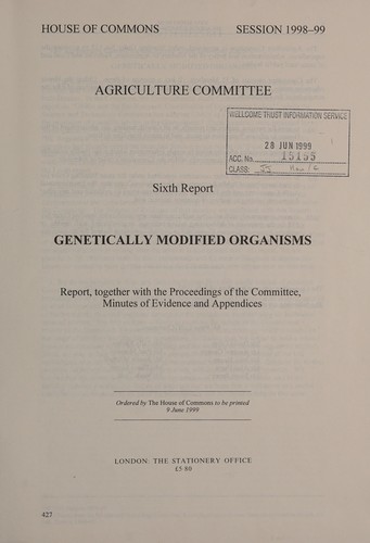 Cover for Genetically Modified Organisms