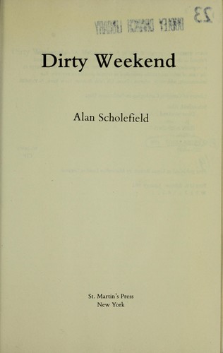 Cover for Dirty weekend