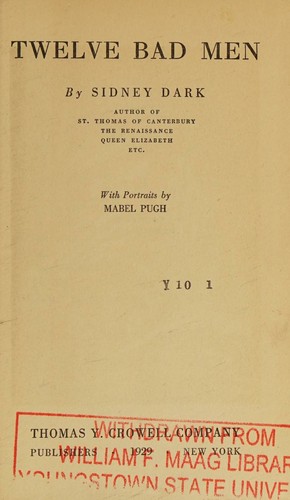 Cover for Twelve Bad Men