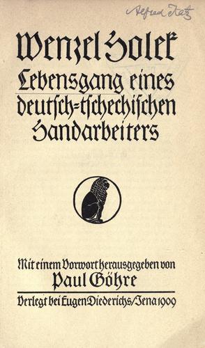 Cover for Lebensgang eines deutsch-tschechischen Handarbeiters