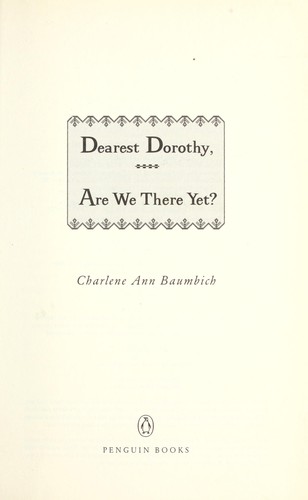 Cover for Dearest Dorothy