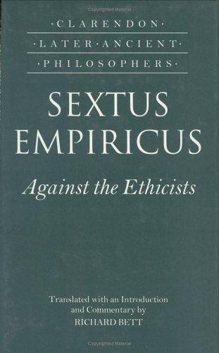 Cover for Against the ethicists