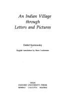 Cover for An Indian village through letters and pictures