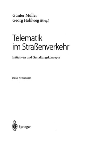 Cover for Telematik im Straßenverkehr