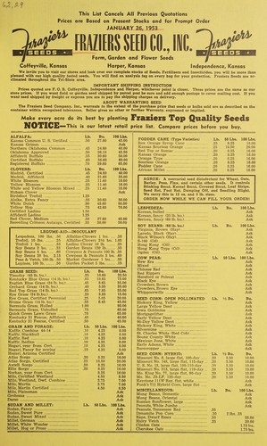 Cover for Farm, garden and flower seeds