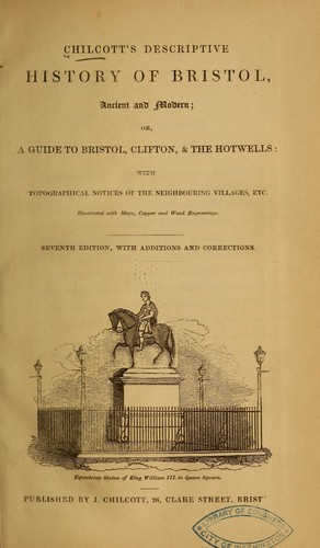 Cover for Chilcott's Descriptive history of Bristol