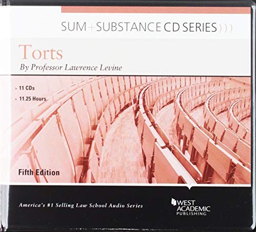 Cover for Sum and Substance Audio on Torts