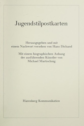 Cover for Jugendstilpostkarten
