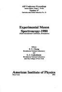 Cover for Experimental Meson Spectroscopy 1980