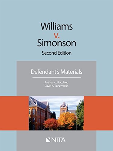 Cover for Williams v. Simonson Defendants Version